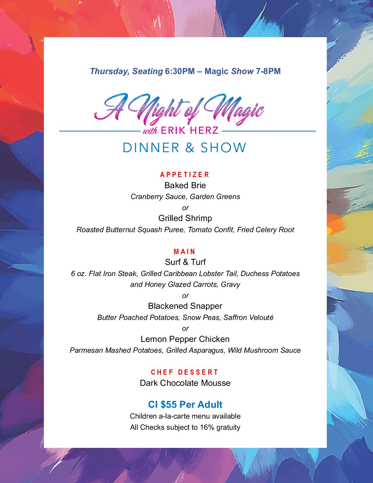 A Night of Magic and Dinner Show