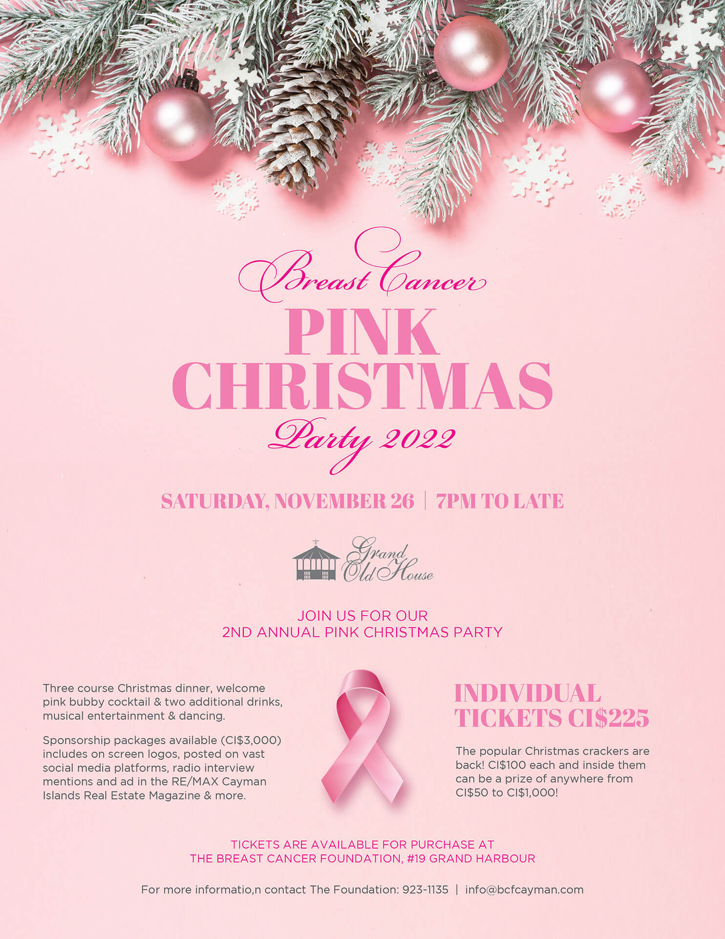bcf pink christmas party